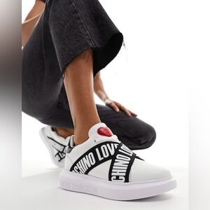 Love Moschino Tape logo sneakers Size 9